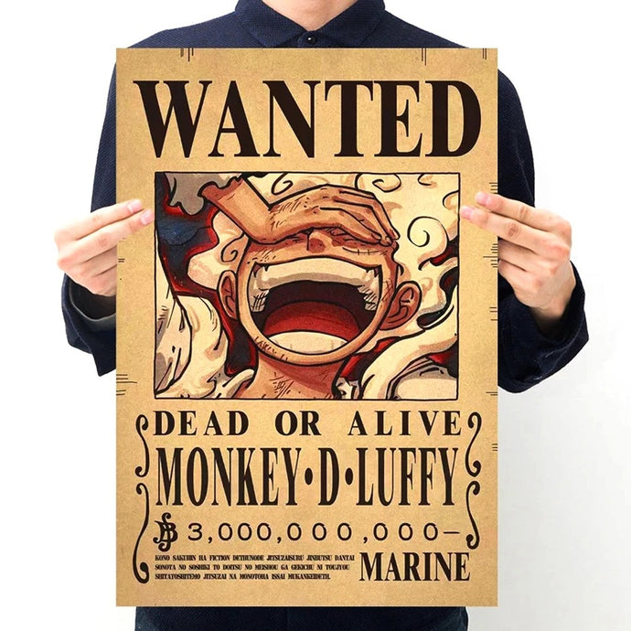 Affiche Wanted One Piece - Grande Taille