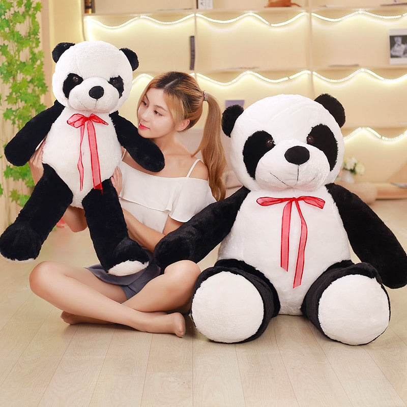 Peluche Géante Panda Gros Yeux Brillant 60cm - Coti Jouets, Grossiste Pour  Kermesse Et Fête Foraine