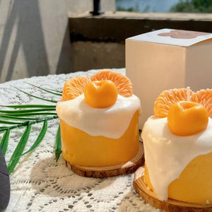 Bougies Parfumées Mignonnes à l'Orange et Cupcake | Cadeaux de Paris