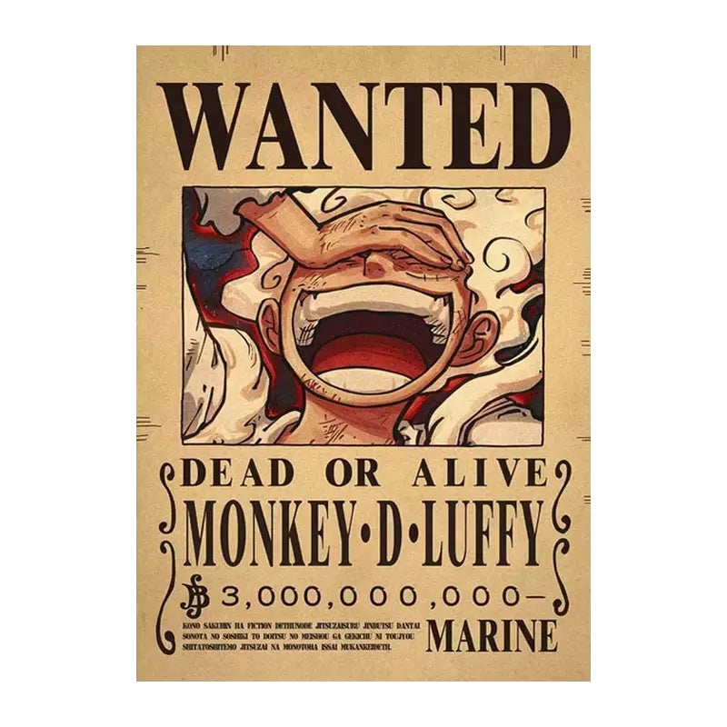 Affiche Wanted One Piece - Grande Taille - Thumbnail | Cadeaux de Paris