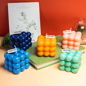 Trois couches de bougies parfumées en forme de Tesseract | Cadeaux de Paris