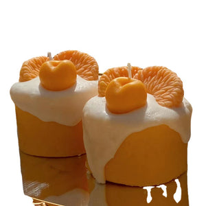 Bougies Parfumées Mignonnes à l'Orange et Cupcake | Cadeaux de Paris