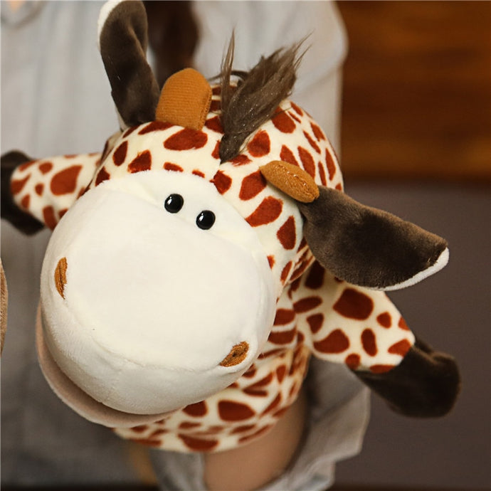 Marionnette Girafe Rousse - Animaux à Main