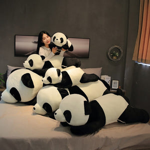 Peluche Géante Panda Gros Yeux Brillant 60cm - Coti Jouets, Grossiste Pour  Kermesse Et Fête Foraine