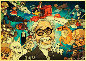 Affiche Studio Ghibli Vintage - Taille L | Cadeaux de Paris