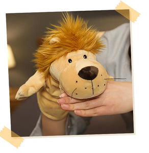Marionnette Lion Blond - Animaux à Main | Cadeaux de Paris