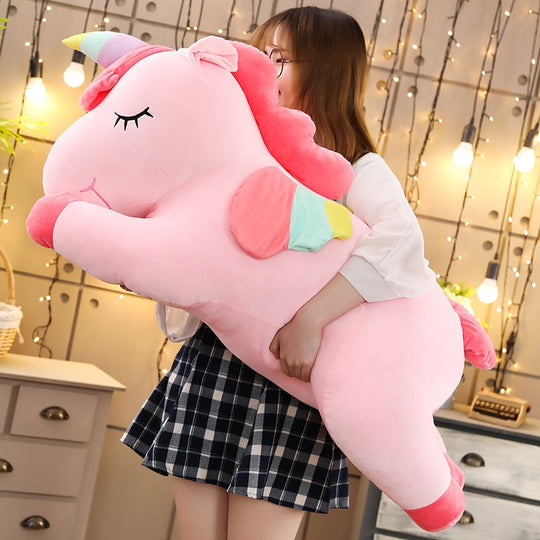 Peluche Licorne Géante 100cm en Coton