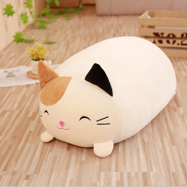 Tittaty Chat Peluche Oreiller Doux 28cm - Jouet Mignon Et Réconfortant